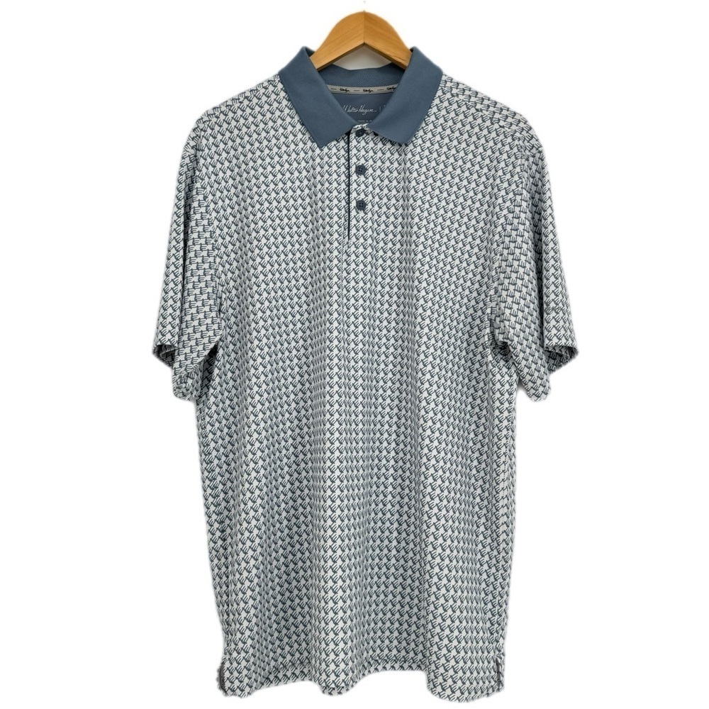 Walter Hagen Men’s Performance 11 Print Short Sleeve Polo Shirt Size Large
